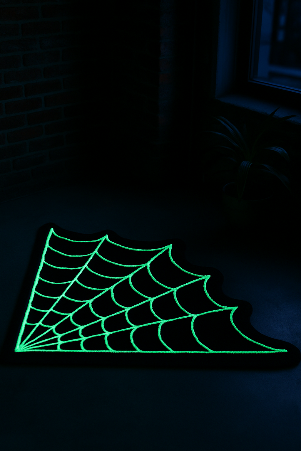 Radioactive Web (Glow In The Dark) - Limited Edition Halloween Rug