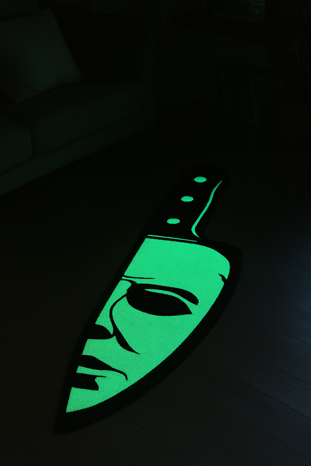 Jump Scare Knife (Glow In The Dark) - Limited Halloween Edition Rug